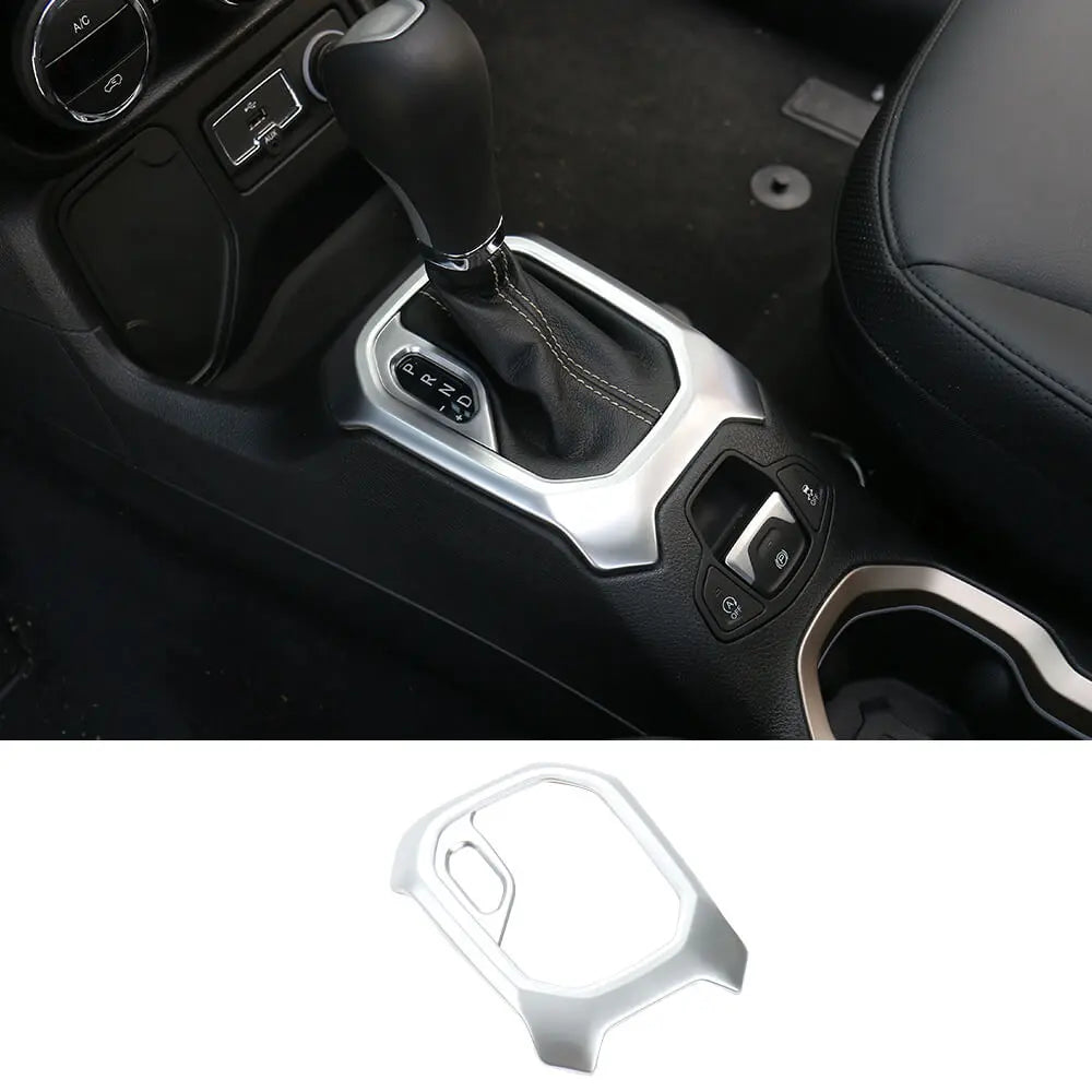 For 2015-2017 Jeep Renegade Central Gear Shift Panel Trim Cover Decor Frame