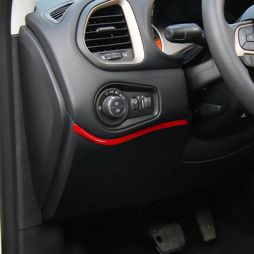 For 2015-2017 Jeep Renegade Dashboard Strip Trim Center Control Decor Cover