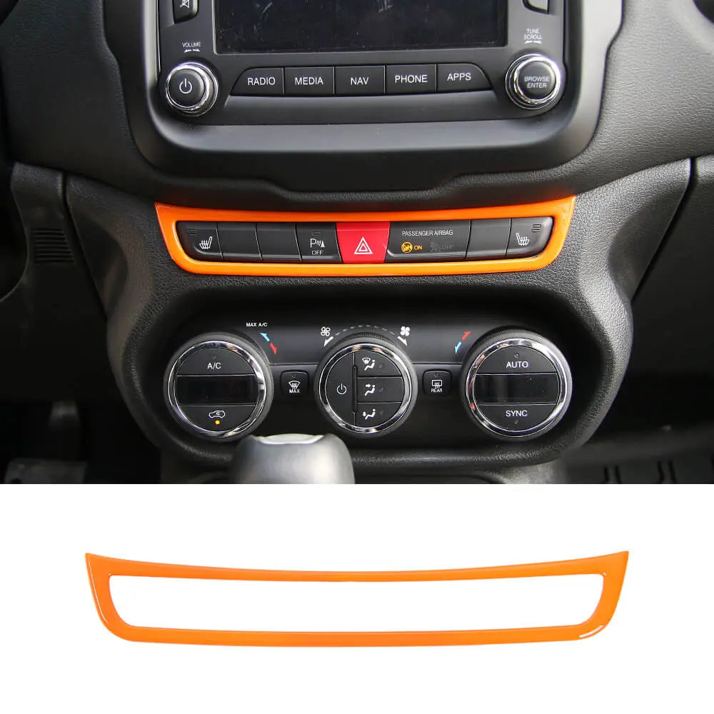 For 2015-2017 Jeep Renegade Emergency Light Switch Frame Decoration Trim