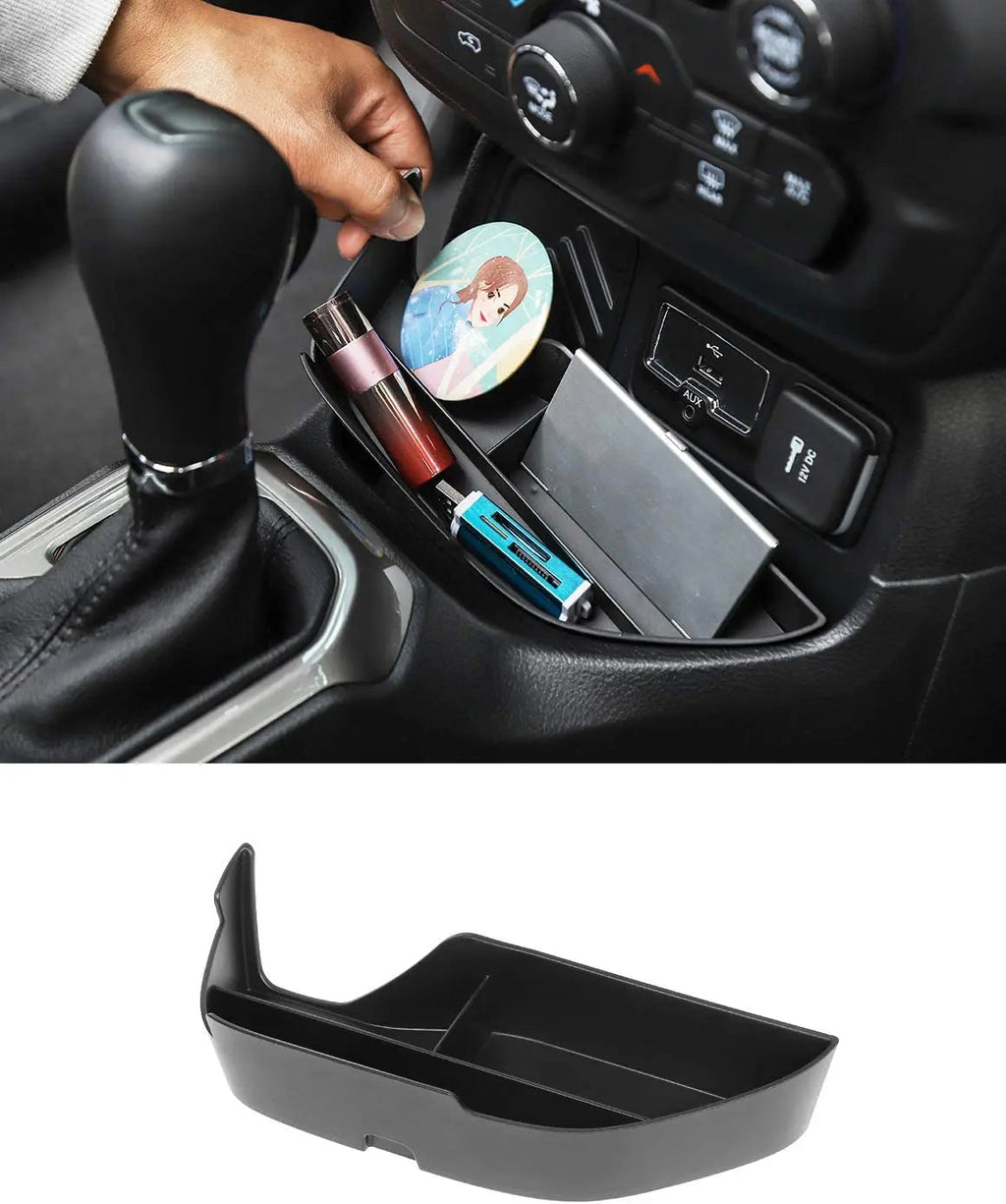 For 2019+ Jeep Renegade Center Console Organizers Gear Shift Front Storage Tray