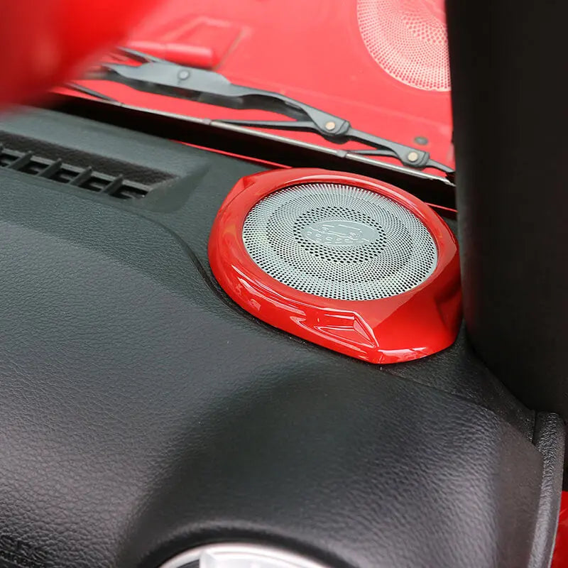 For 2015-2018 Jeep Wrangler JK A-pillar Horn/Roof Horn Trim Ring Cover (4 pcs)