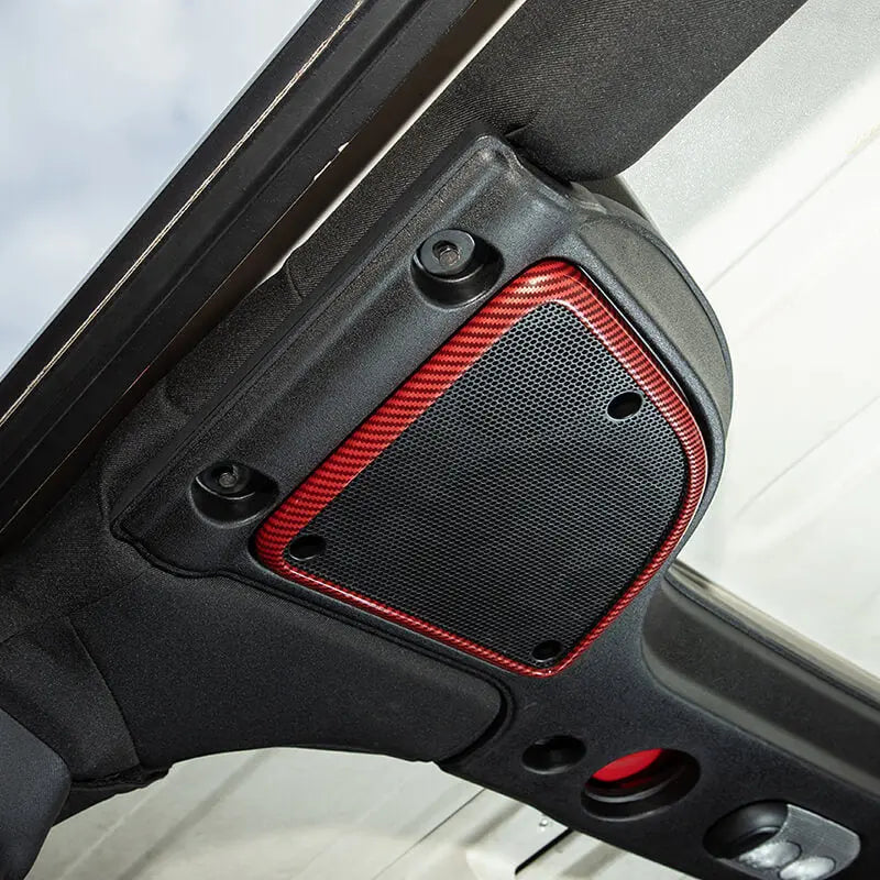 For 2015-2018 Jeep Wrangler JK A-pillar Horn/Roof Horn Trim Ring Cover (4 pcs)