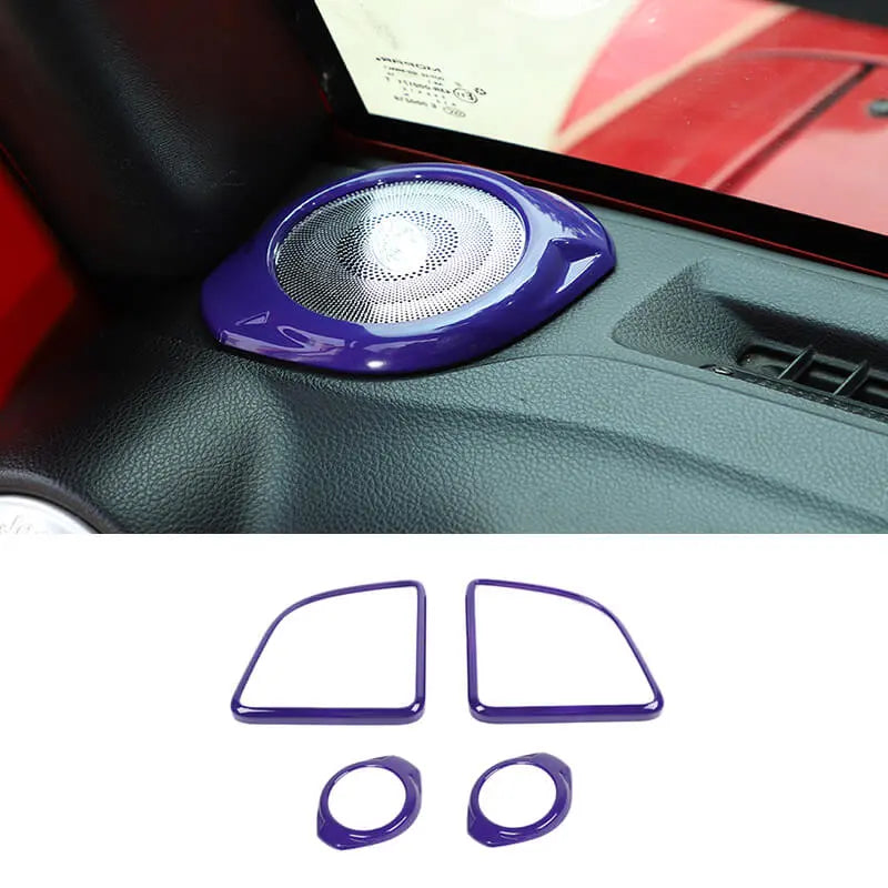 For 2015-2018 Jeep Wrangler JK A-pillar Horn/Roof Horn Trim Ring Cover (4 pcs)