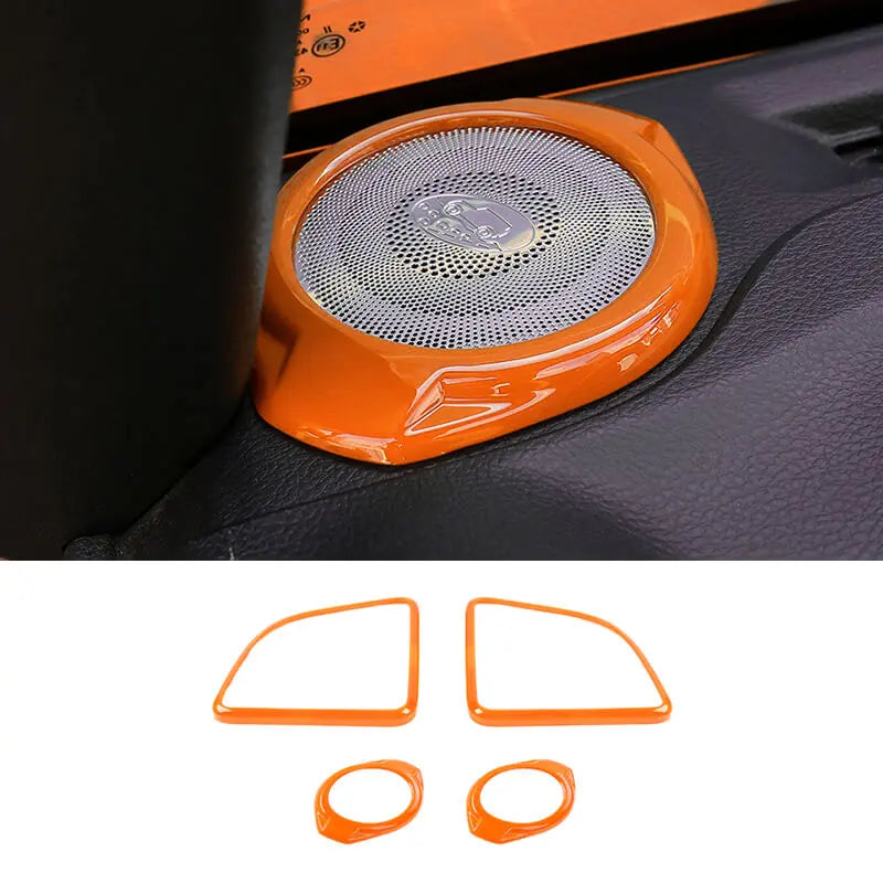 For 2015-2018 Jeep Wrangler JK A-pillar Horn/Roof Horn Trim Ring Cover (4 pcs)