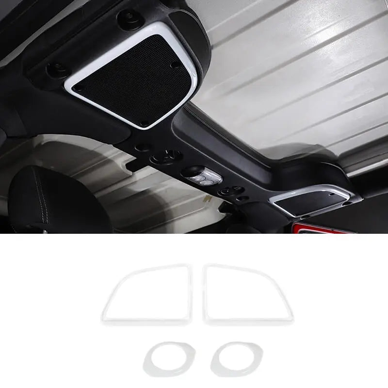 For 2015-2018 Jeep Wrangler JK A-pillar Horn/Roof Horn Trim Ring Cover (4 pcs)