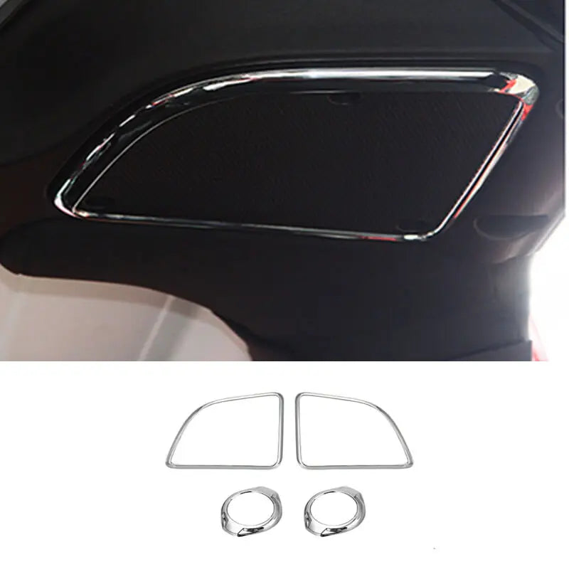 For 2015-2018 Jeep Wrangler JK A-pillar Horn/Roof Horn Trim Ring Cover (4 pcs)