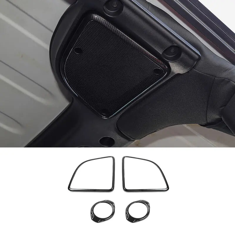 For 2015-2018 Jeep Wrangler JK A-pillar Horn/Roof Horn Trim Ring Cover (4 pcs)
