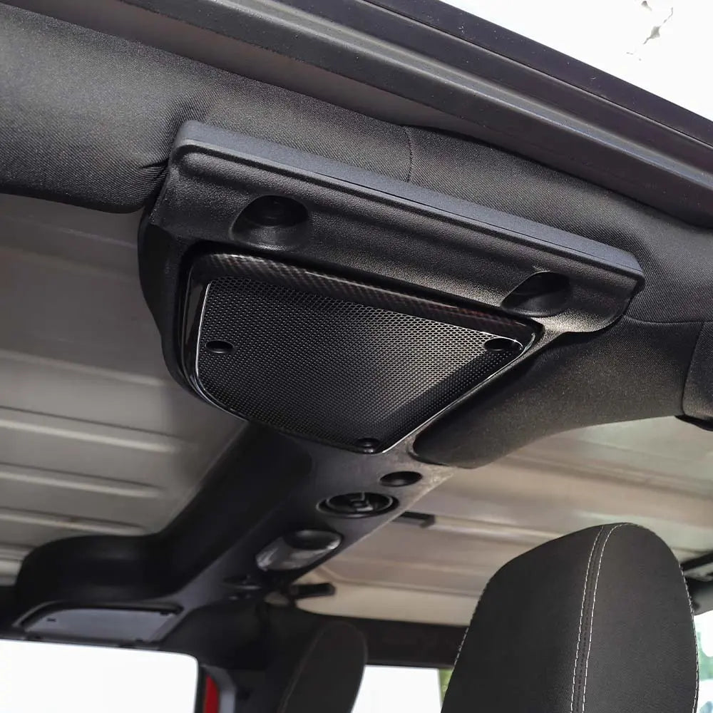 For 2015-2018 Jeep Wrangler JK JKU Car Roof Speaker Cover Frame Trim