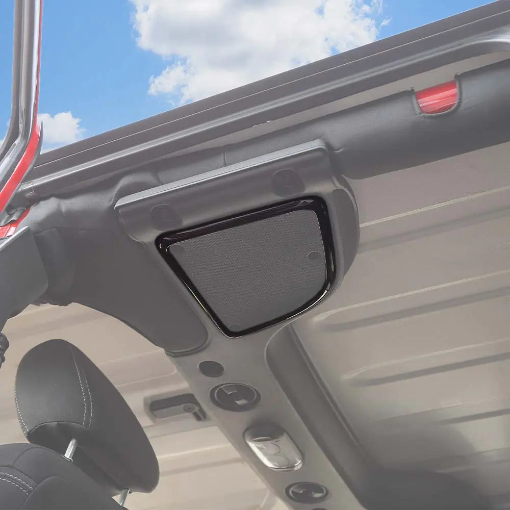 For 2015-2018 Jeep Wrangler JK JKU Car Roof Speaker Cover Frame Trim