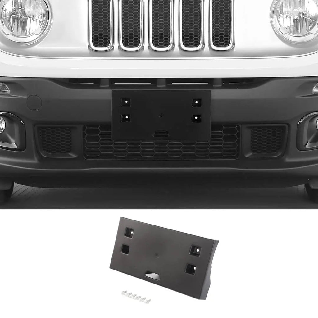 For 2015-2018 Jeep Renegade Front Bumper License Plate Mounting Bracket