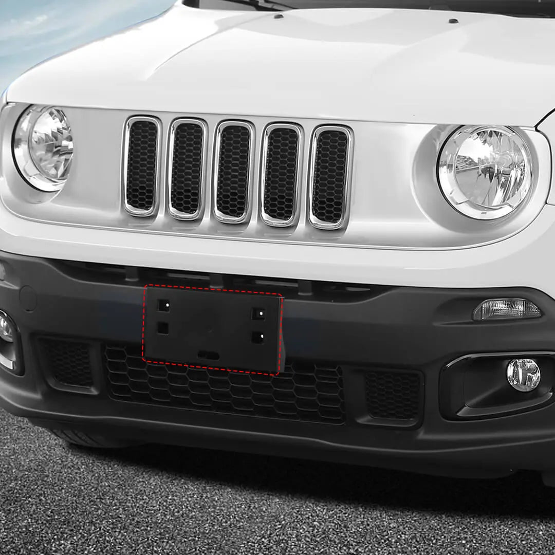 For 2015-2018 Jeep Renegade Front Bumper License Plate Mounting Bracket