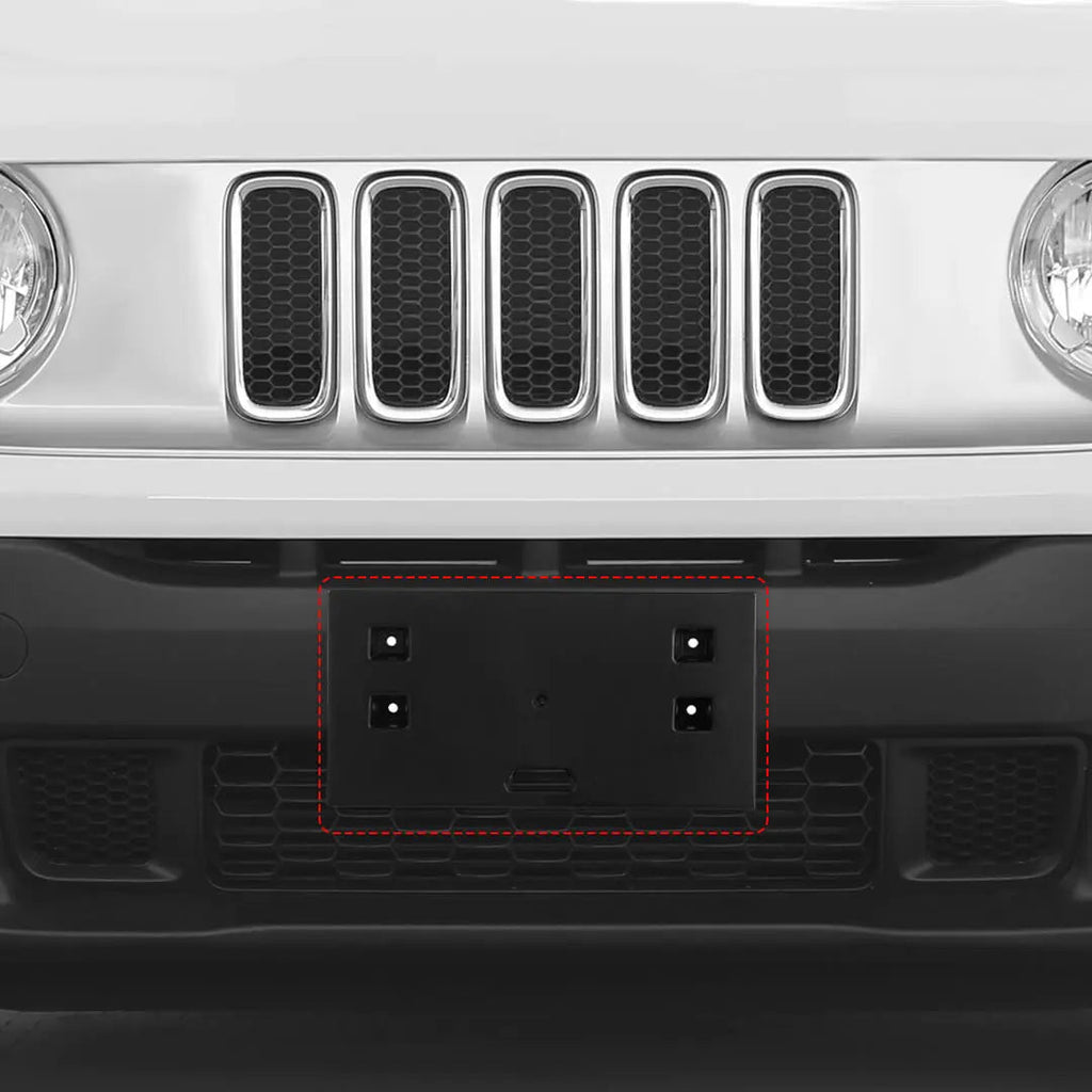 For 2015-2018 Jeep Renegade Front Bumper License Plate Mounting Bracket