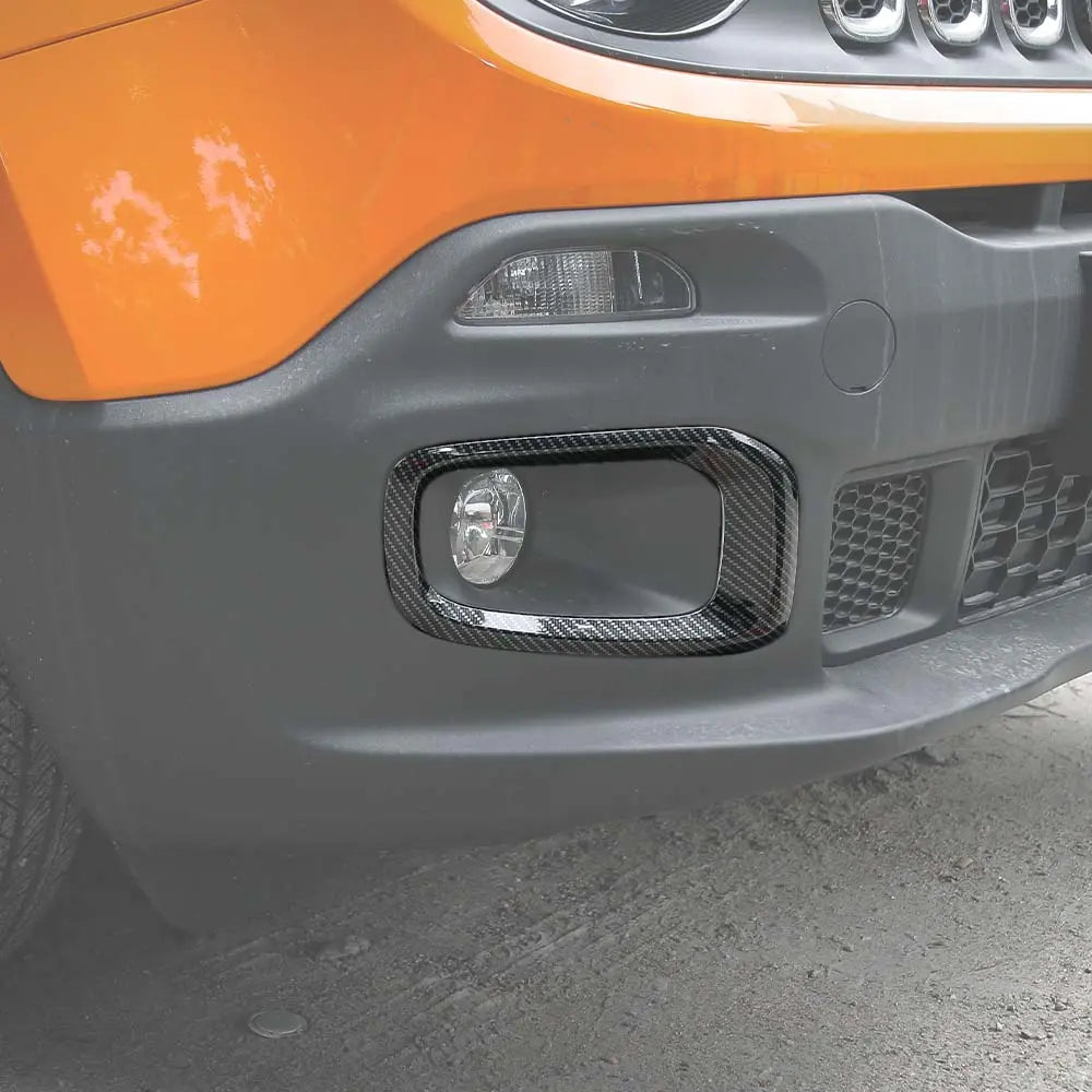 For 2015-2018 Jeep Renegade Front Fog Light Lamp Frame Trim Bezels