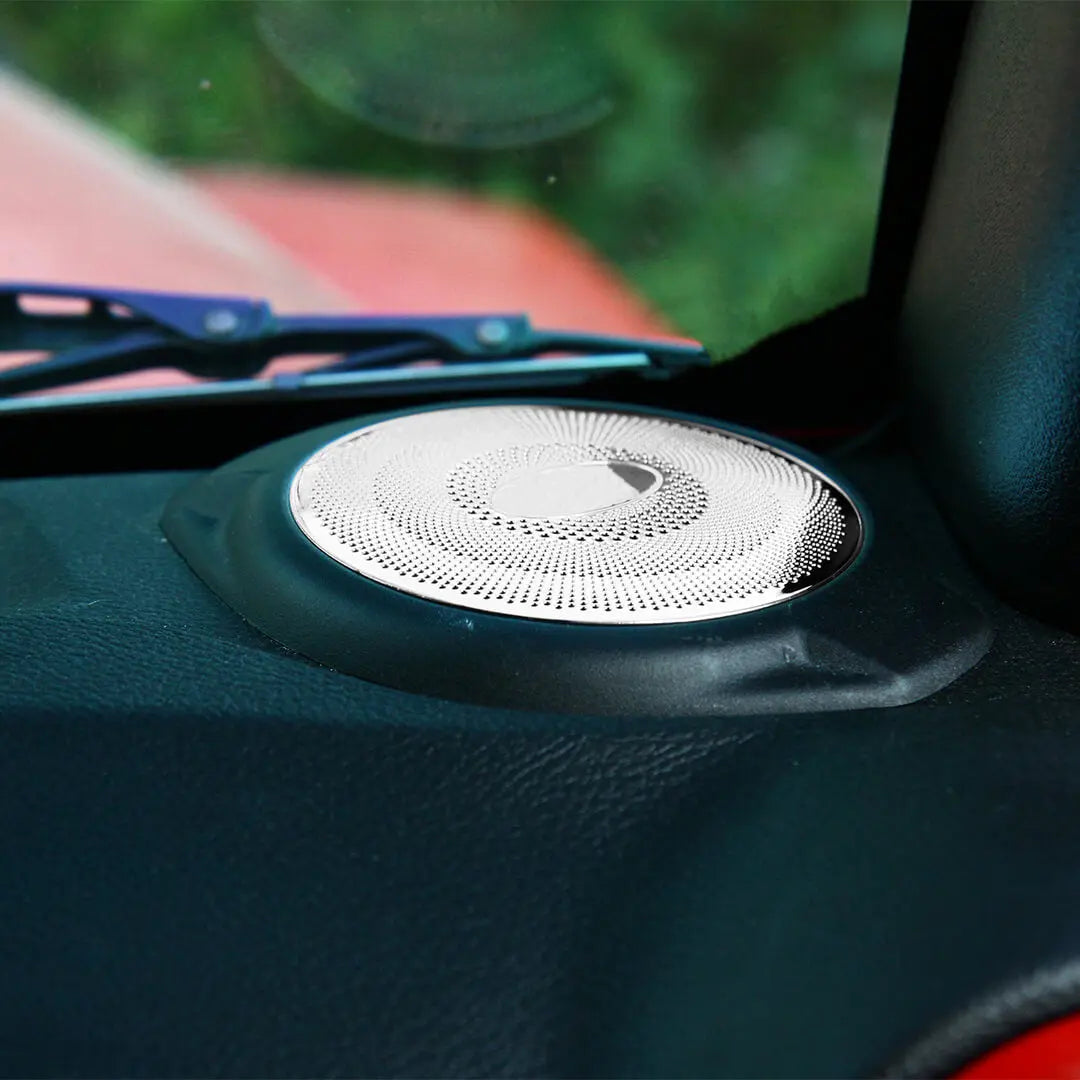 For 2015-2018 Jeep Wrangler JK Interior A-Pillar Speaker Ring Trim Cover (2 pcs)