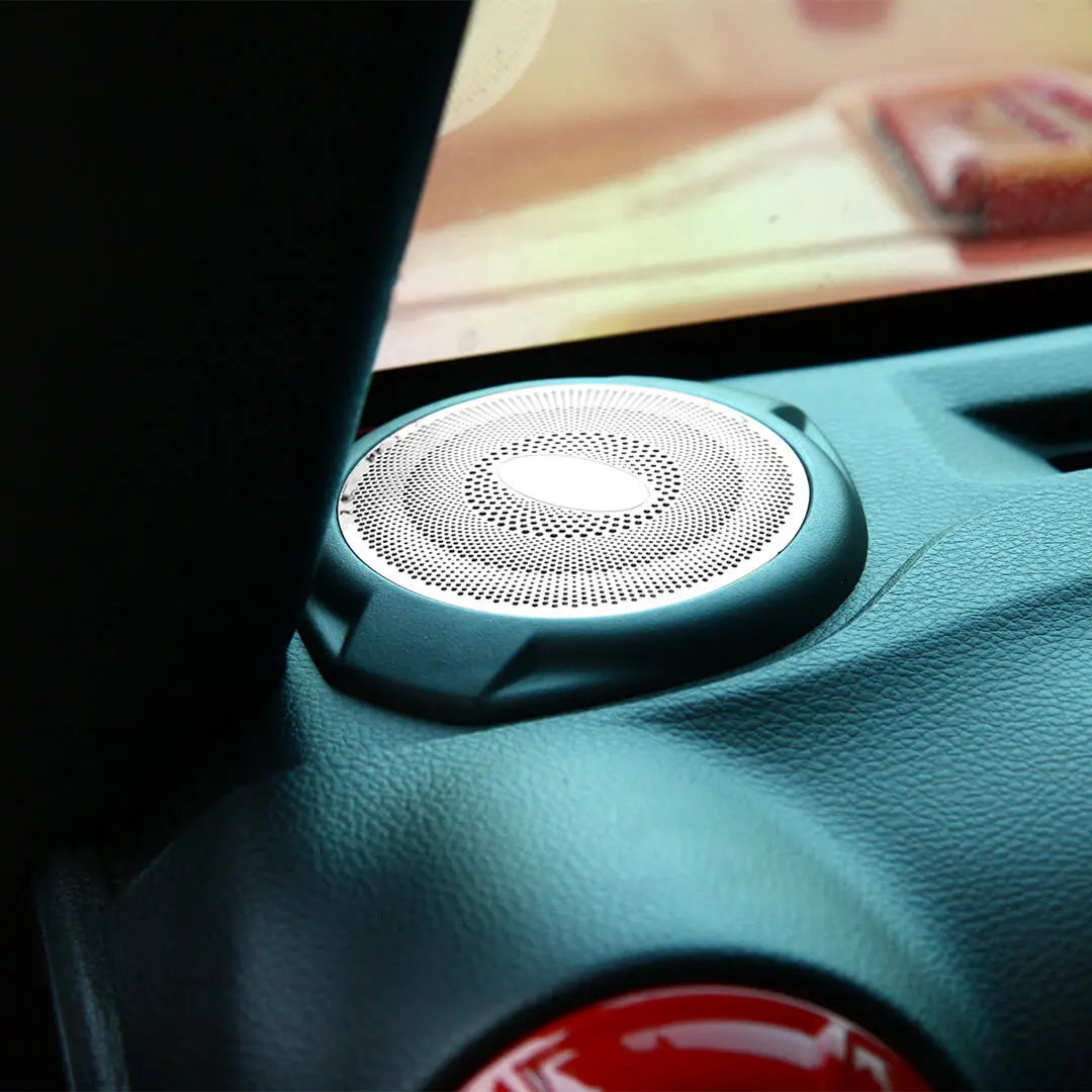 For 2015-2018 Jeep Wrangler JK Interior A-Pillar Speaker Ring Trim Cover (2 pcs)
