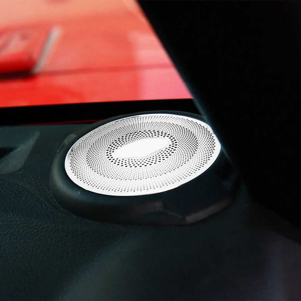 For 2015-2018 Jeep Wrangler JK Interior A-Pillar Speaker Ring Trim Cover (2 pcs)