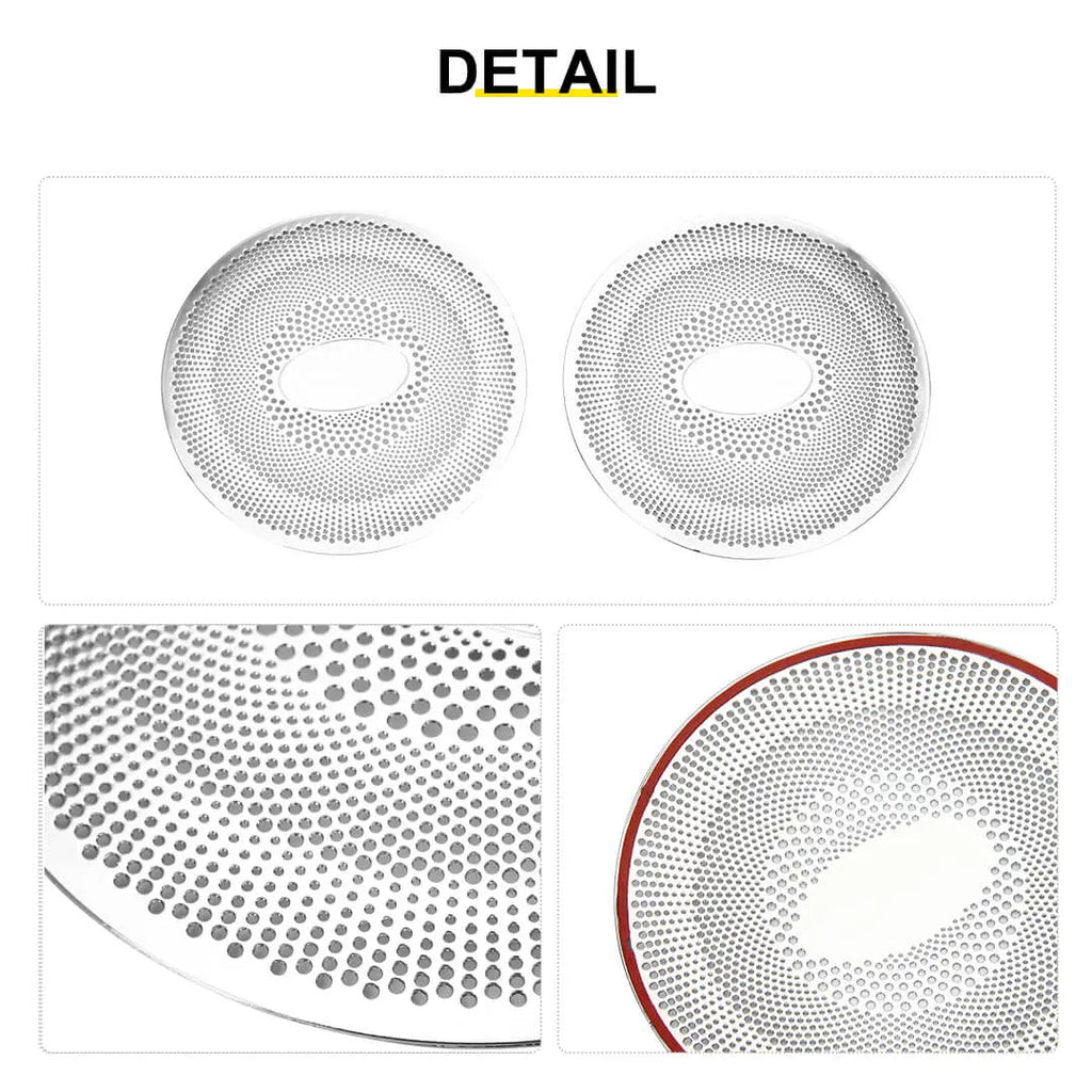 For 2015-2018 Jeep Wrangler JK Interior A-Pillar Speaker Ring Trim Cover (2 pcs)