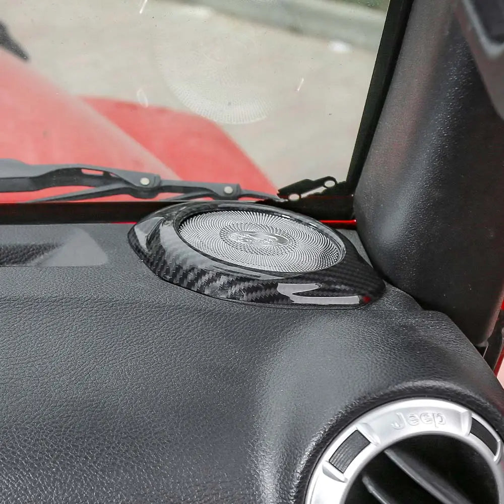For 2015-2018 Jeep Wrangler JK JKU A Pillar Dashboard Panel Speaker Trim Cover