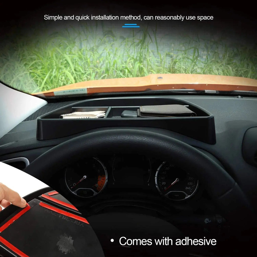 For 2015+ Jeep Renegade Dashboard Organizer Storage Tray Box
