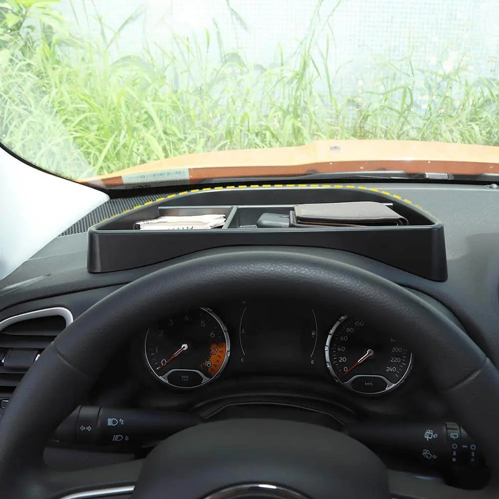 For 2015+ Jeep Renegade Dashboard Organizer Storage Tray Box
