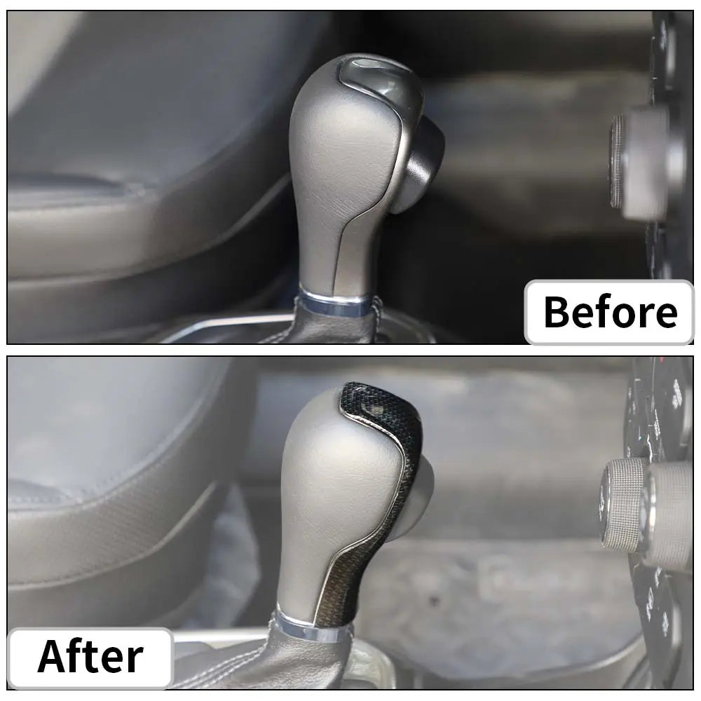 For Jeep 2015+ Renegade & 2017+ Compass Gear Shift Knob Cover Handle Trim Cover
