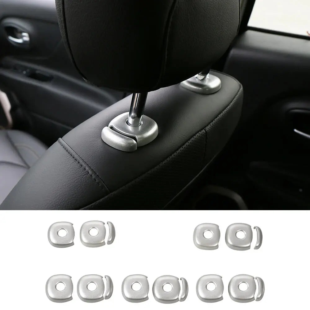 For 2015+ Jeep Renegade 10PCS Headrest Height Adjustment Decoration Cover Trim