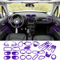 For 2015+ Jeep Renegade 29 x Inner Center Console Door Decor Cover Trim Kit