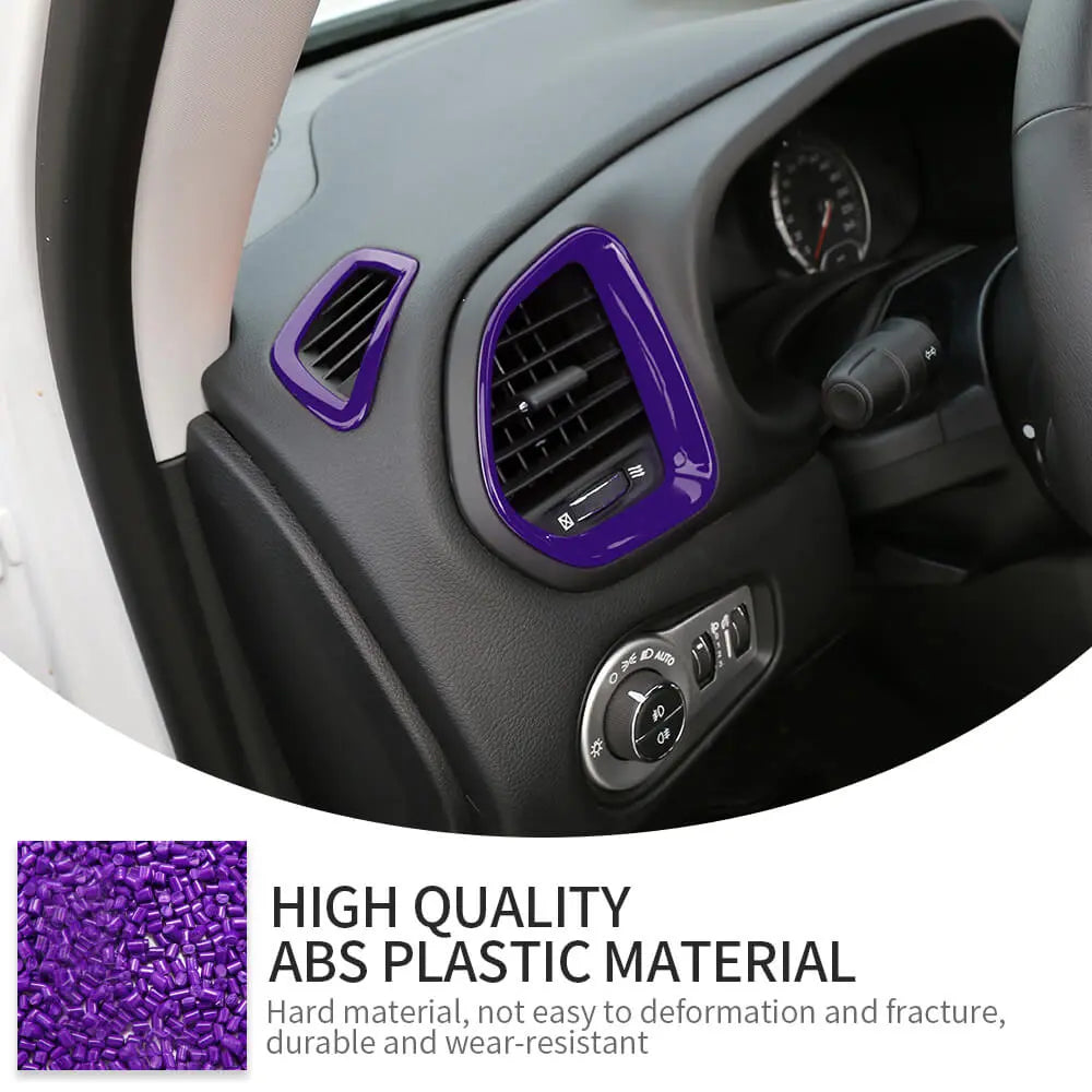 For 2015+ Jeep Renegade 29 x Inner Center Console Door Decor Cover Trim Kit
