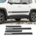 For 2015+ Jeep Renegade 4pcs Body Door Side Molding Cover Trim Kit