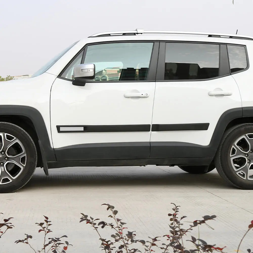 For 2015+ Jeep Renegade 4pcs Body Door Side Molding Cover Trim Kit