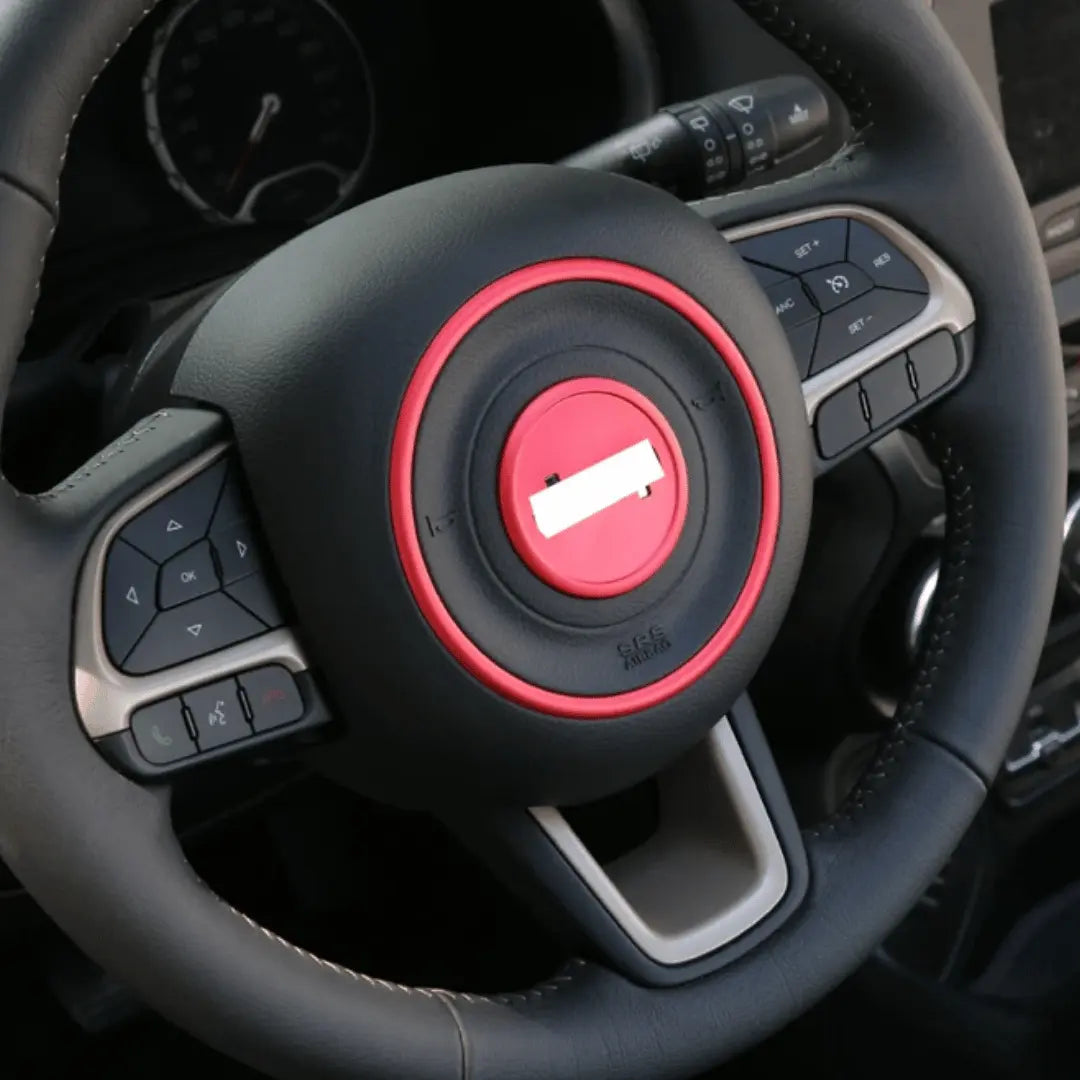 For 2015+ Jeep Renegade 5x Steering Wheel Frame Trim Decor Cover