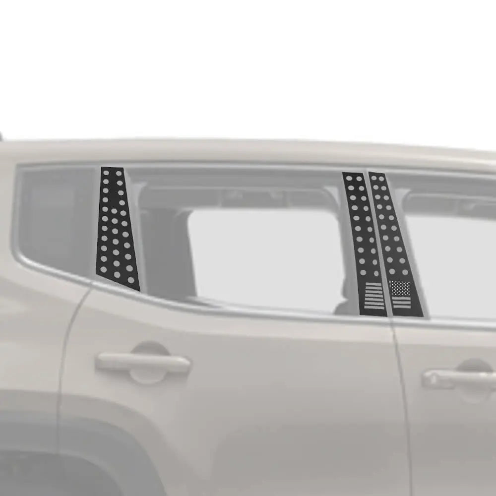 For 2015+ Jeep Renegade 6PCS Car Window B-Pillar Post Panel Trim Decor Cover Kit