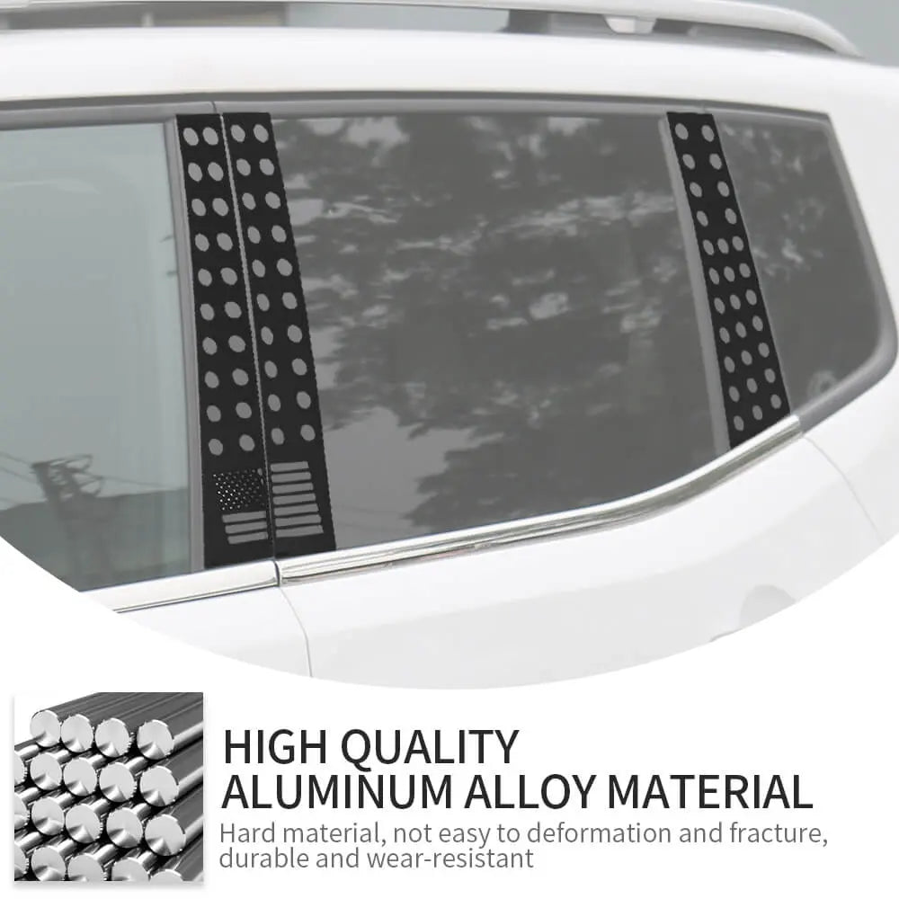 For 2015+ Jeep Renegade 6PCS Car Window B-Pillar Post Panel Trim Decor Cover Kit