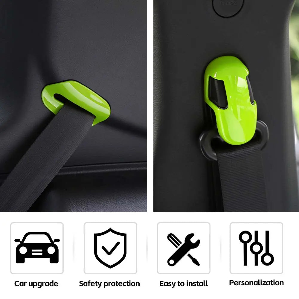 For 2015+ Jeep Renegade Car Safety Seat Belt Buckle Decor Cover Trim