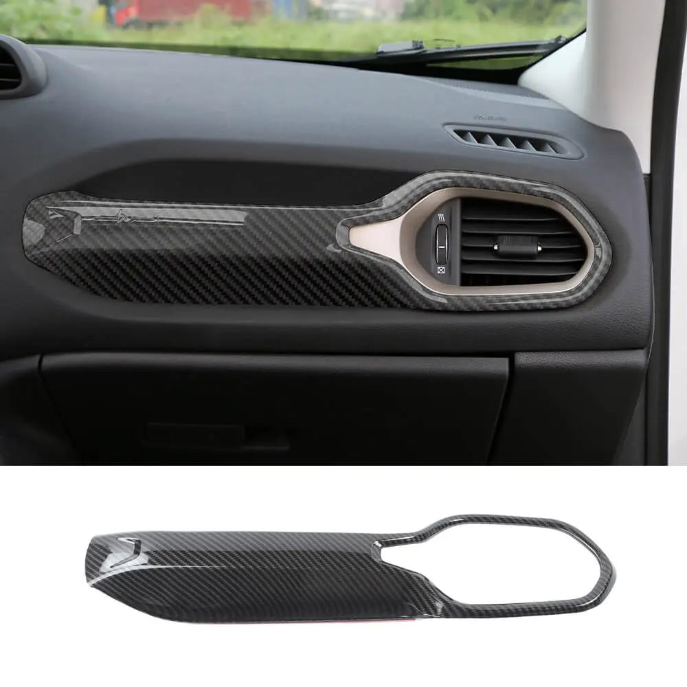 For 2015+ Jeep Renegade Co-Pilot Grab Bar Handle Storage Box Trim