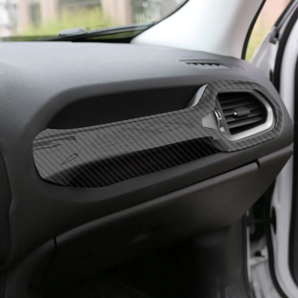 For 2015+ Jeep Renegade Co-Pilot Grab Bar Handle Storage Box Trim