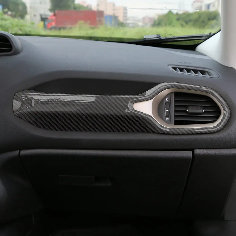 For 2015+ Jeep Renegade Co-Pilot Grab Bar Handle Storage Box Trim