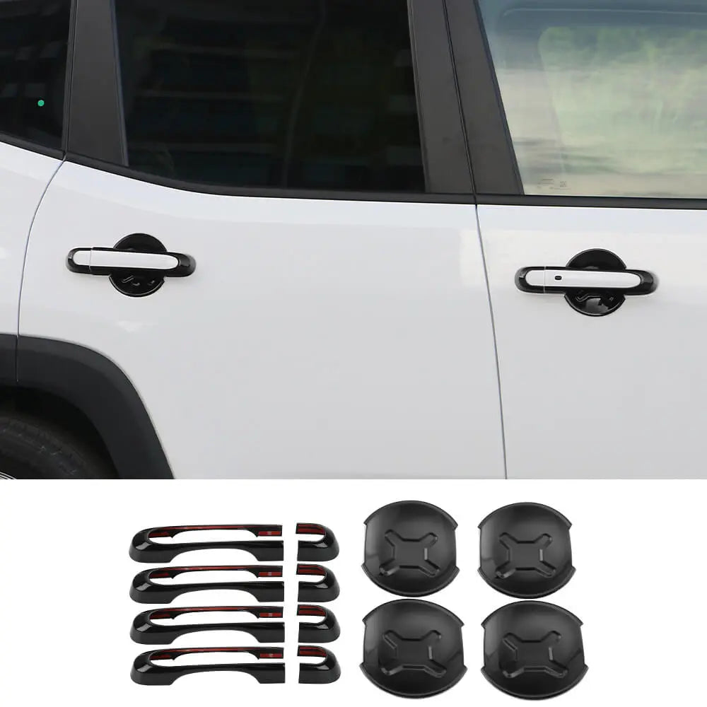 For 2015+ Jeep Renegade Door Handle Bowl Cover Trim Bezel