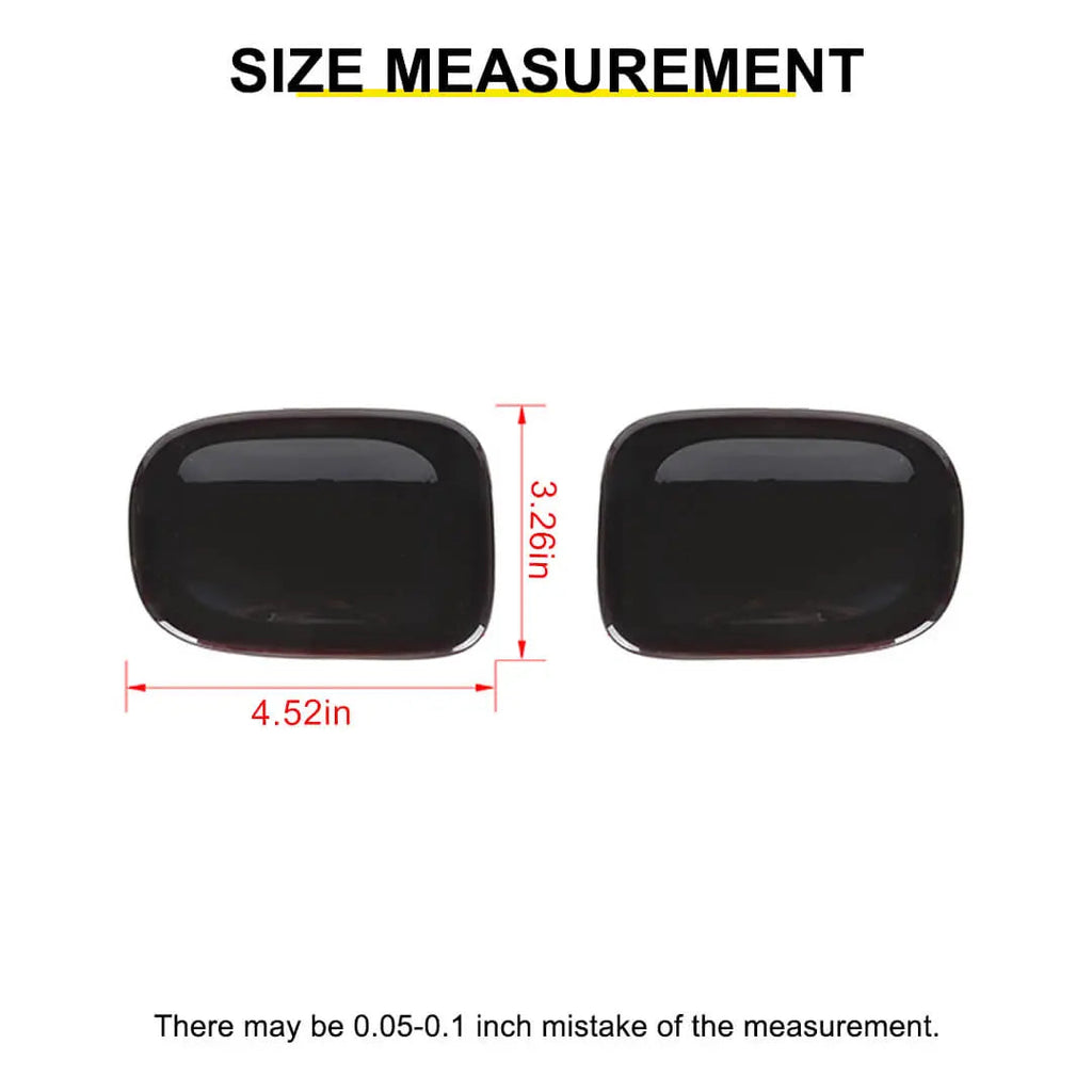 For 2015+ Jeep Renegade Exterior Rear Fog Light Lamp Guard Cover Trim (2 pcs)