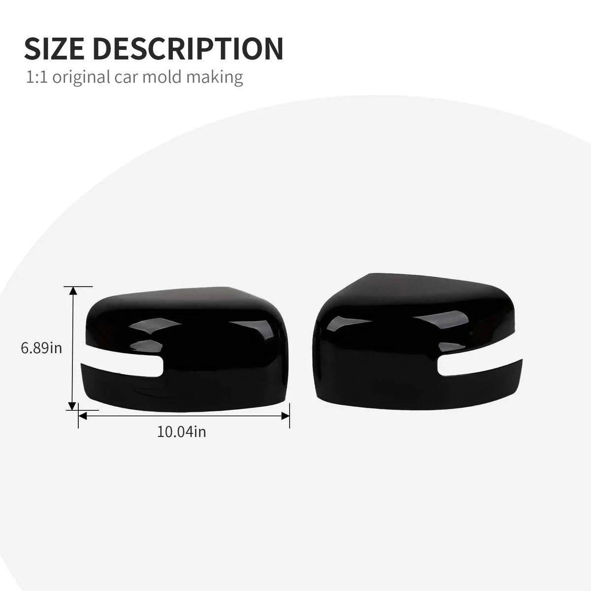 For 2015+ Jeep Renegade Exterior Side Rearview Mirror Caps Cover Trim