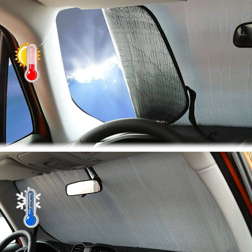 For 2015+ Jeep Renegade Front Windshield Sun Visor Foldable Sunshade