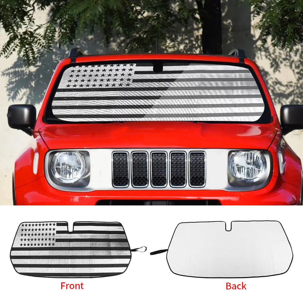 For 2015+ Jeep Renegade Front Windshield Sun Visor Foldable Sunshade