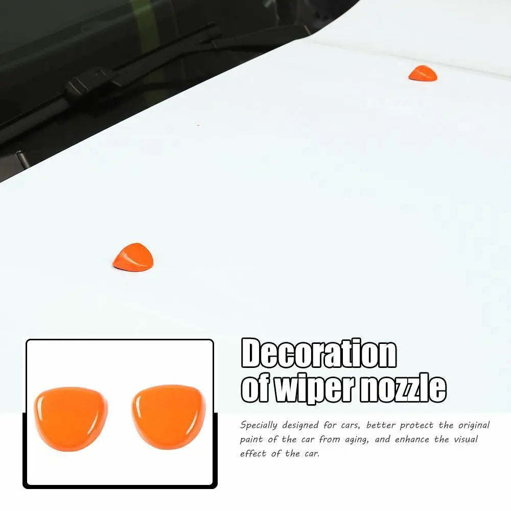 For 2015+ Jeep Renegade Front Wiper Water Wash Nozzle Spray Cover Trim