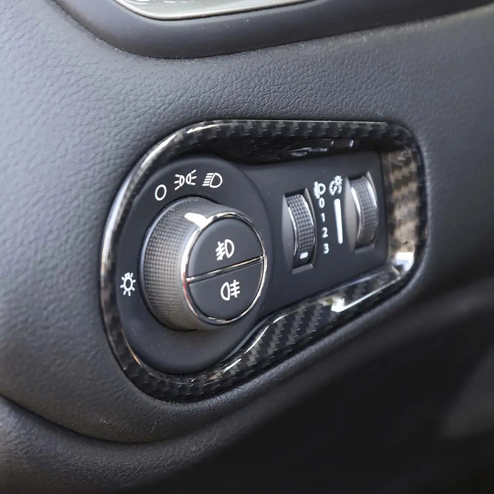 For 2015+ Jeep Renegade Headlight Switch Button Frame Trim