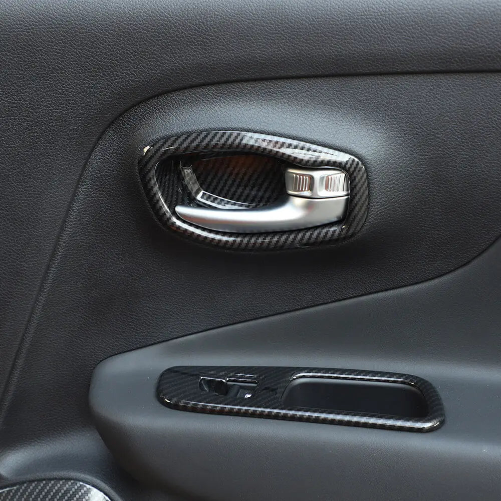 For 2015+ Jeep Renegade Interior Door Handle Trim Bowl Cover Decor