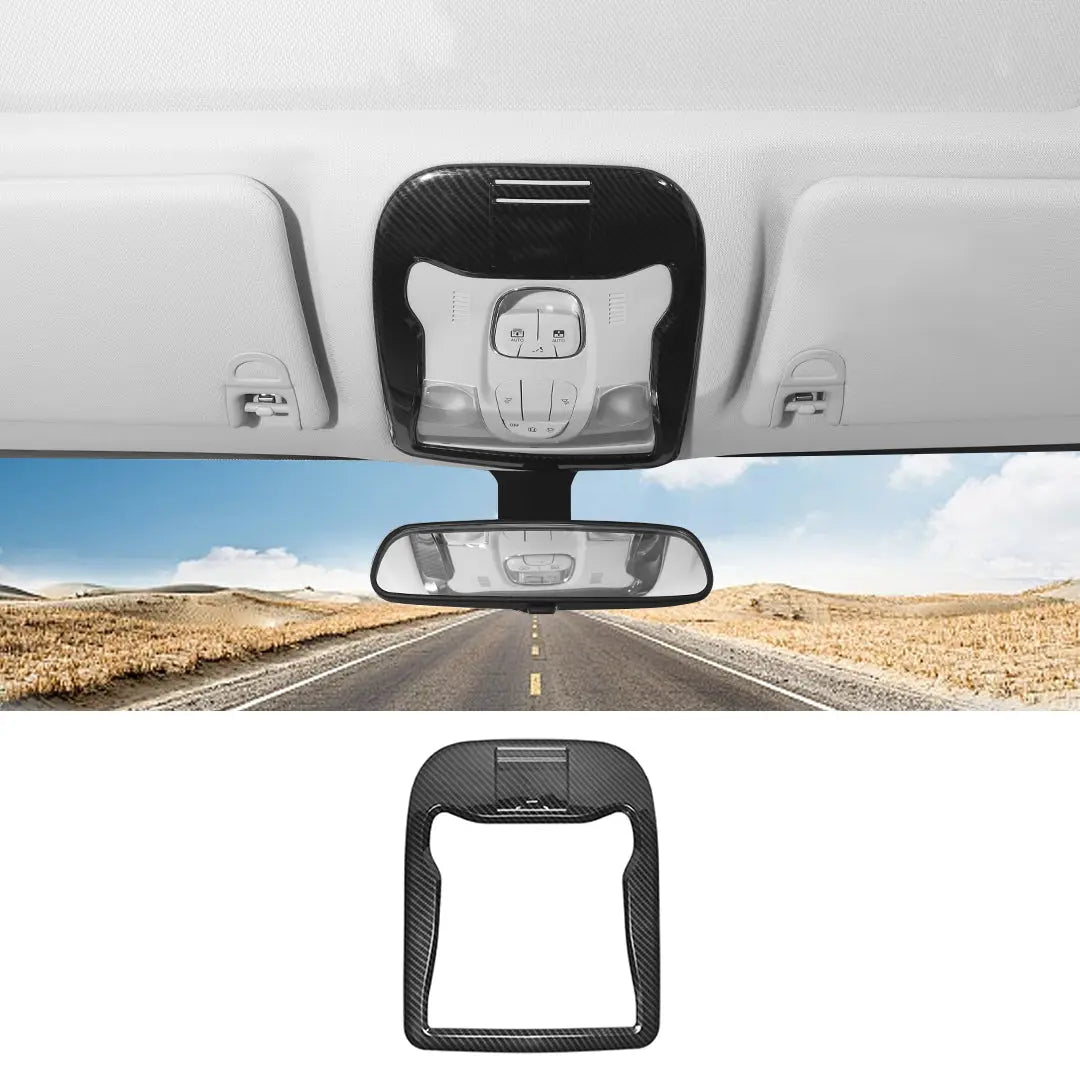 For 2015+ Jeep Renegade Reading Light Lamp Frame Trim Decor With Card Slot