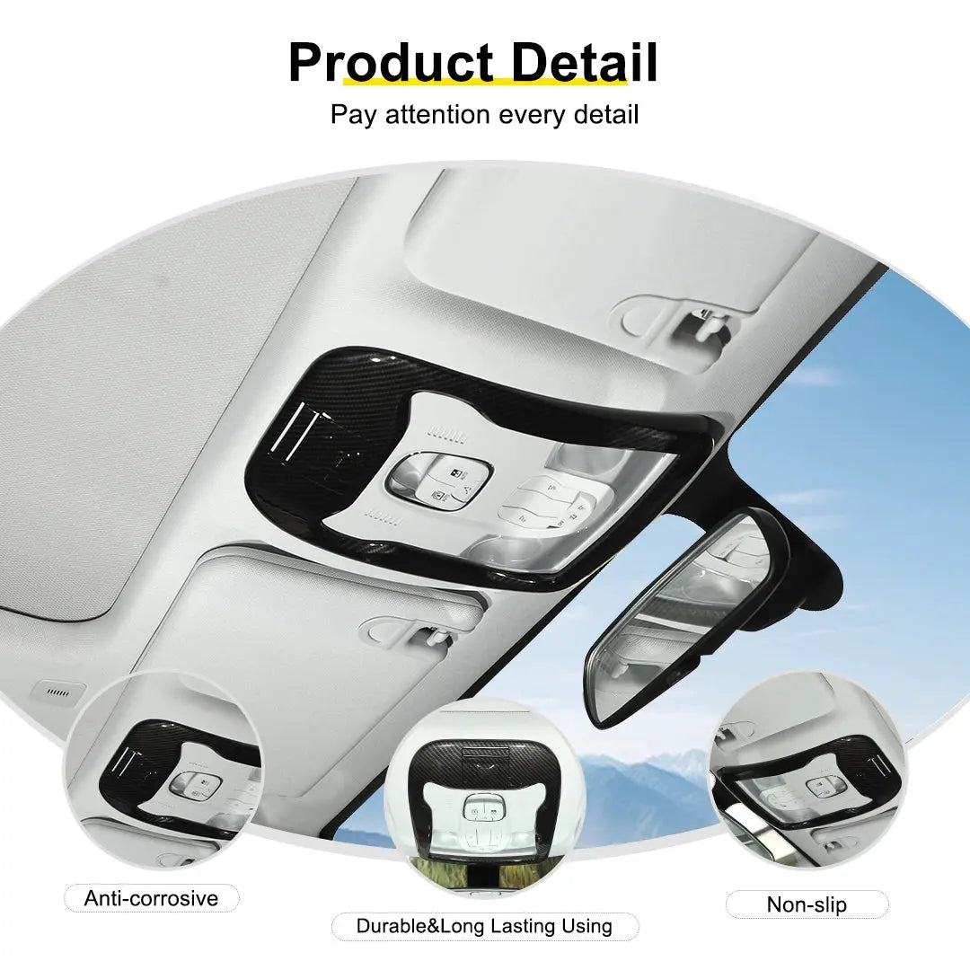 For 2015+ Jeep Renegade Reading Light Lamp Frame Trim Decor With Card Slot