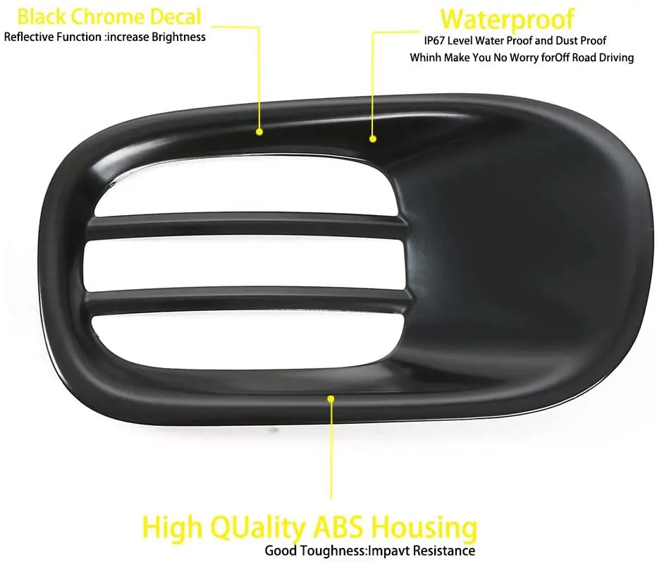 For 2015+ Jeep Renegade Rear Tail Fog Light Lamp Guard Trim Bezel