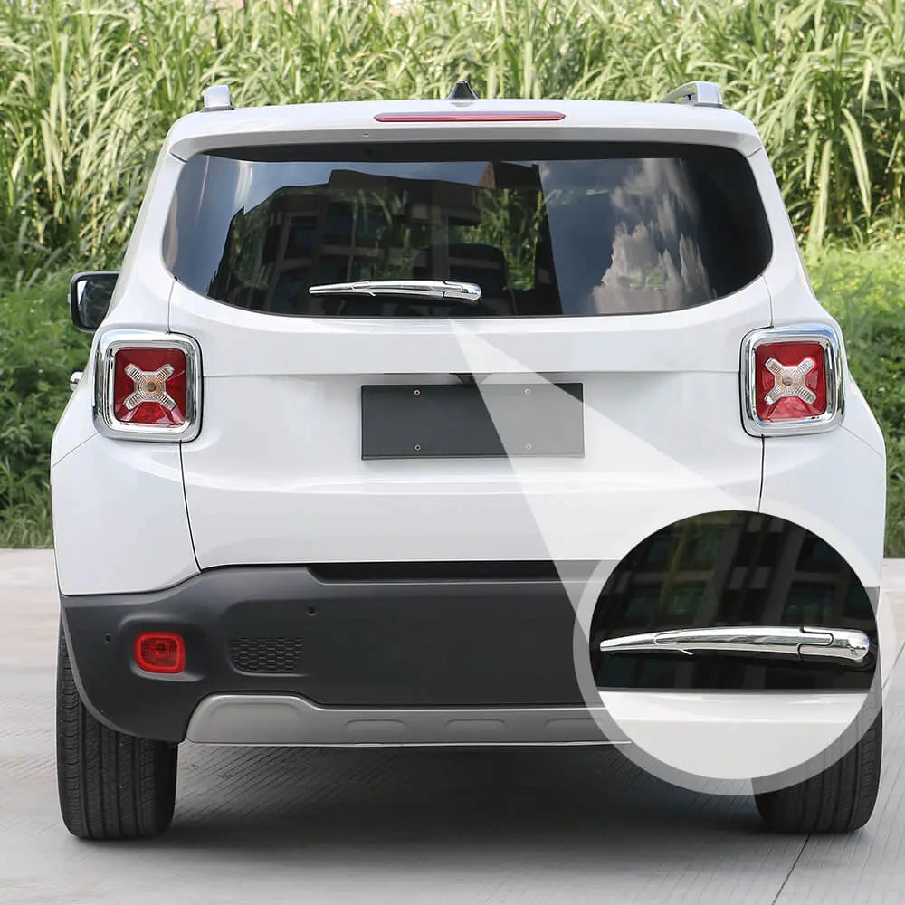 For 2015+ Jeep Renegade Rear Window Wiper Windshield Wiper Blade Trims