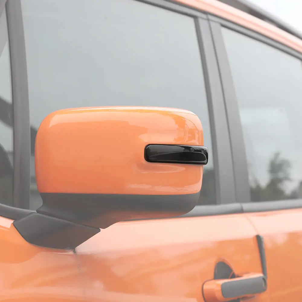 For 2015+ Jeep Renegade Rearview Mirror Turn Signal Light Smoked Trim Covers